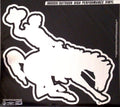 University of Wyoming Cowboys 12 Inch Magnet Silver Metallic Chrome Style Vinyl Die Cut Auto Home