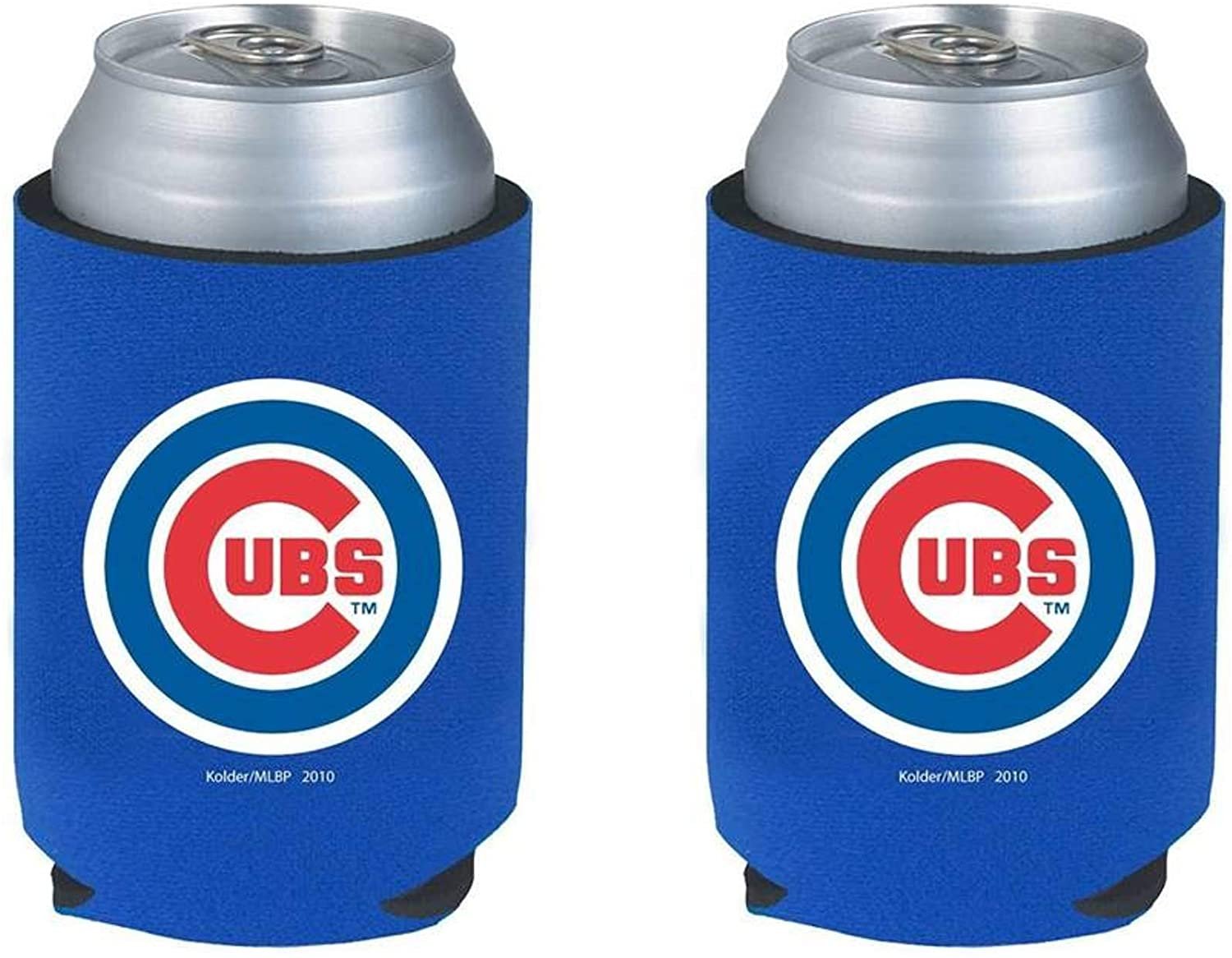 Chicago 2-Pack 12oz CAN Beverage Cooler Neoprene Insulator Holder Baseball