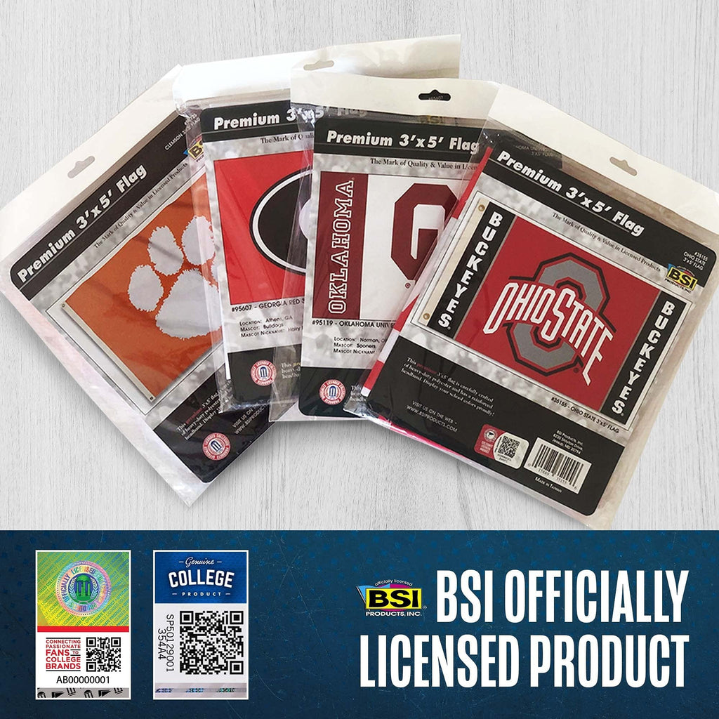 BSI Products, INC. - Tennessee Volunteers 3’x5’ Flag with Heavy-Duty Brass Grommets - UT Football, Basketball & Baseball Pride - High Durability for Indoor & Outdoor Use - Great Gift Idea - Stripes