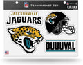 Jacksonville Jaguars 4 Piece Team Magnet Sheet Set 8.5x11 Inch Alternate Design