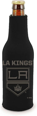 Los Angeles Kings 2-Pack Tonal Black Design Zipper Bottle Neoprene Beverage Insulator Holder Hockey