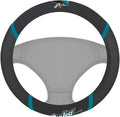 San Jose Sharks Steering Wheel Cover Premium Embroidered Black 15 Inch
