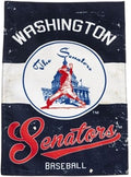 Washington Nationals Senators Premium House Flag Banner, Double Sided, Retro Vintage Style, Linen, 28x44 Inch