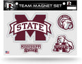 Mississippi State University Bulldogs Multi Magnet Sheet Shape Cut 8x11 Inch