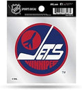 Winnipeg Jets 4x4 Decal Sticker Retro Logo Clear Backing