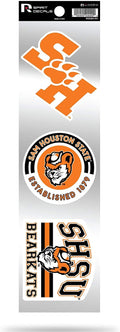 Sam Houston State Bearkats Triple Retro Throwback Spirit Decals Flat Vinyl Auto Home Sticker Sheet University of