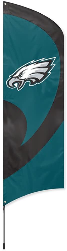 Philadelphia Eagles Tall Team Flag Tailgating Flag Kit 8.5 x 2.5 feet with Pole