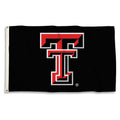 NCAA Texas Tech Red Raiders Flag with Grommets, 3' x 5', Black (35227)