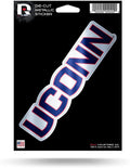 University of Connecticut Huskies UCONN 5 Inch Sticker Decal Metallic Shimmer Design Flat Vinyl