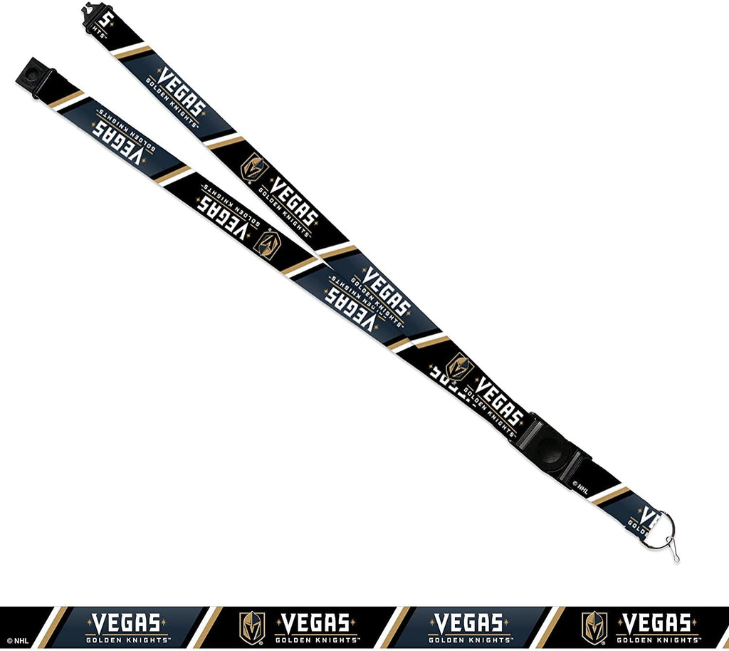 Vegas Golden Knights Lanyard Keychain Double Sided Breakaway Safety Design Adult 18 Inch