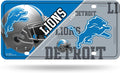 Detroit Lions Metal Auto Tag License Plate, Split Design, 6x12 Inch