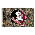 BSI NCAA Florida State Seminoles Flag with Grommets, 3' x 5', Realtree Camo Background