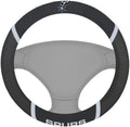 San Antonio Spurs Steering Wheel Cover Premium Embroidered Black 15 Inch
