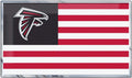 Atlanta Falcons Color Auto Emblem State Flag Design Aluminum Metal