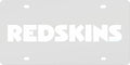 Washington Redskins Commanders Laser Cut Tag License Plate, Frost Style, Mirrored Inlaid Acrylic, 12x6 Inch