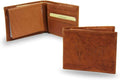 University of Arizona Wildcats Premium Brown Leather Wallet, Bifold Billfold, Embossed Laser Engraved
