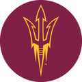 Arizona State Sun Devils ASU RR 4" Round Vinyl DECAL Auto Home University of
