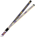 LSU Tigers Lanyard Keychain 2-sided Breakaway Clip GRAY University of
