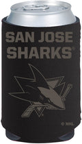 San Jose Sharks 2-Pack Black Tonal Beverage Insulator Neoprene Holder Cooler Decal Hockey