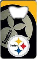 Pittsburgh Steelers Heavy Duty Metal Bottle Opener Credit Card Size 2 x 3.25 Inch
