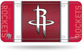 Houston Rockets Metal Auto Tag License Plate, Jersey Design, 6x12 Inch