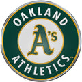 Oakland Athletics A's Auto Emblem, Aluminum Metal, Embossed Team Color, Raised Decal Sticker, Full Adhesive Backing