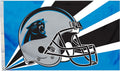 Carolina Panthers 3x5 Foot Flag Banner, Metal Grommets. Outdoor, Single Sided, Helmet Design