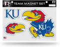 Kansas Jayhawks University of Multi Magnet Sheet Shape Cut 8x11 Inch