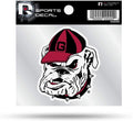 University of Georgia Bulldogs 4x4 Inch Die Cut Decal Sticker, Alternate Logo, Clear Backing