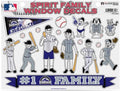 Colorado Rockies Family Spirit Decal Sheet Glass Window Stickers Auto Decals 8.5x11 Inch Sheet