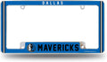 Dallas Mavericks Metal License Plate Frame Chrome Tag Cover Alternate Design 6x12 Inch