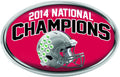 Ohio State Buckeyes 2014 National Champions Chrome Metal Auto Emblem