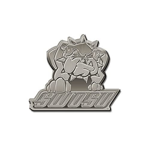 Rico Industries NCAA Southwestern Oklahoma State Bulldogs Antique Auto Emblem Antique Nickel Auto Emblem for Car/Truck/SUV