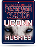 Connecticut Huskies Metal Parking Sign University of