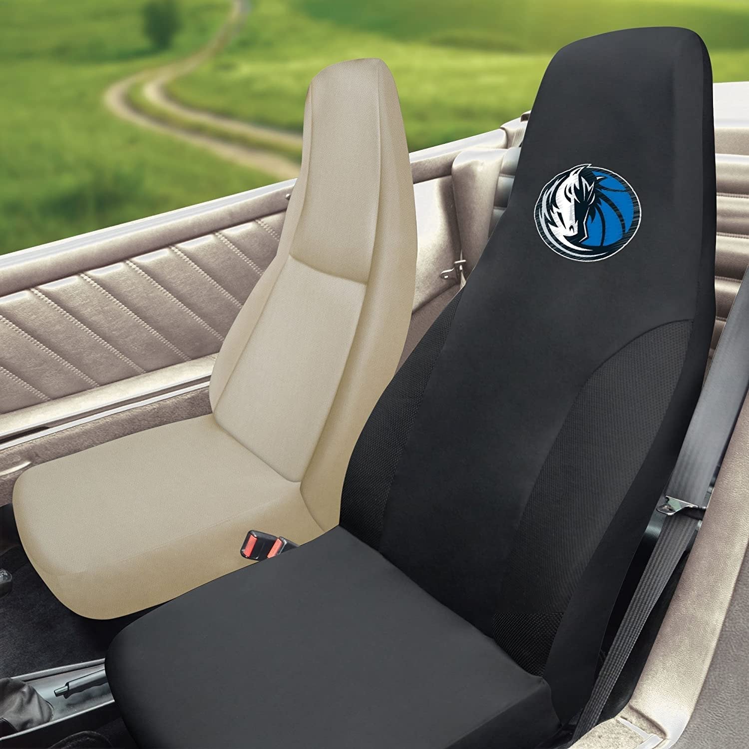 FANMATS NBA Dallas Mavericks Polyester Seat Cover , 20"x48"