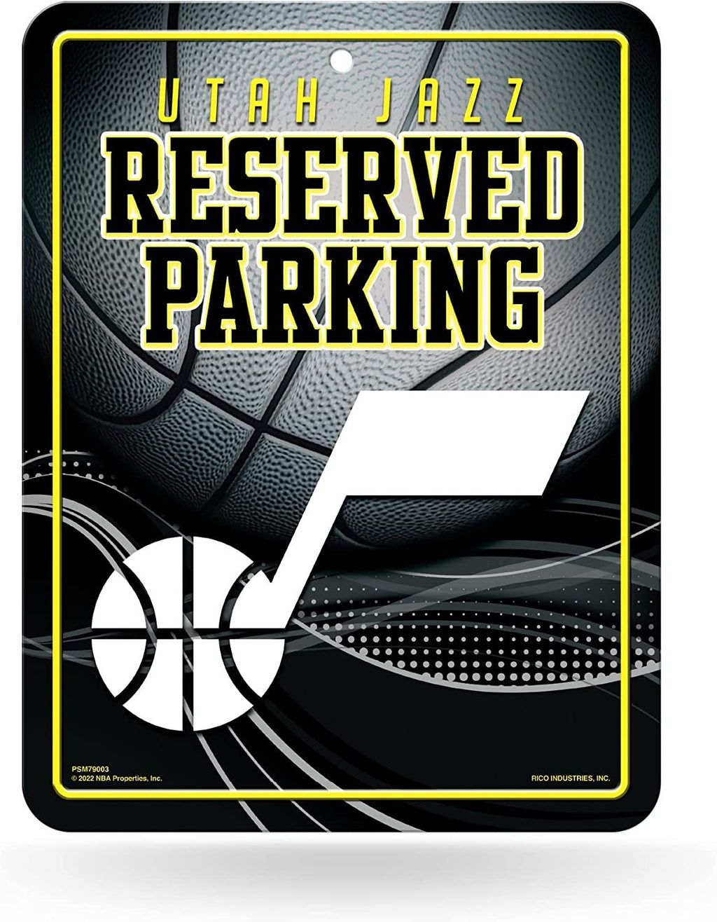 Utah Jazz Metal Parking Novelty Wall Sign 8.5 x 11 Inch