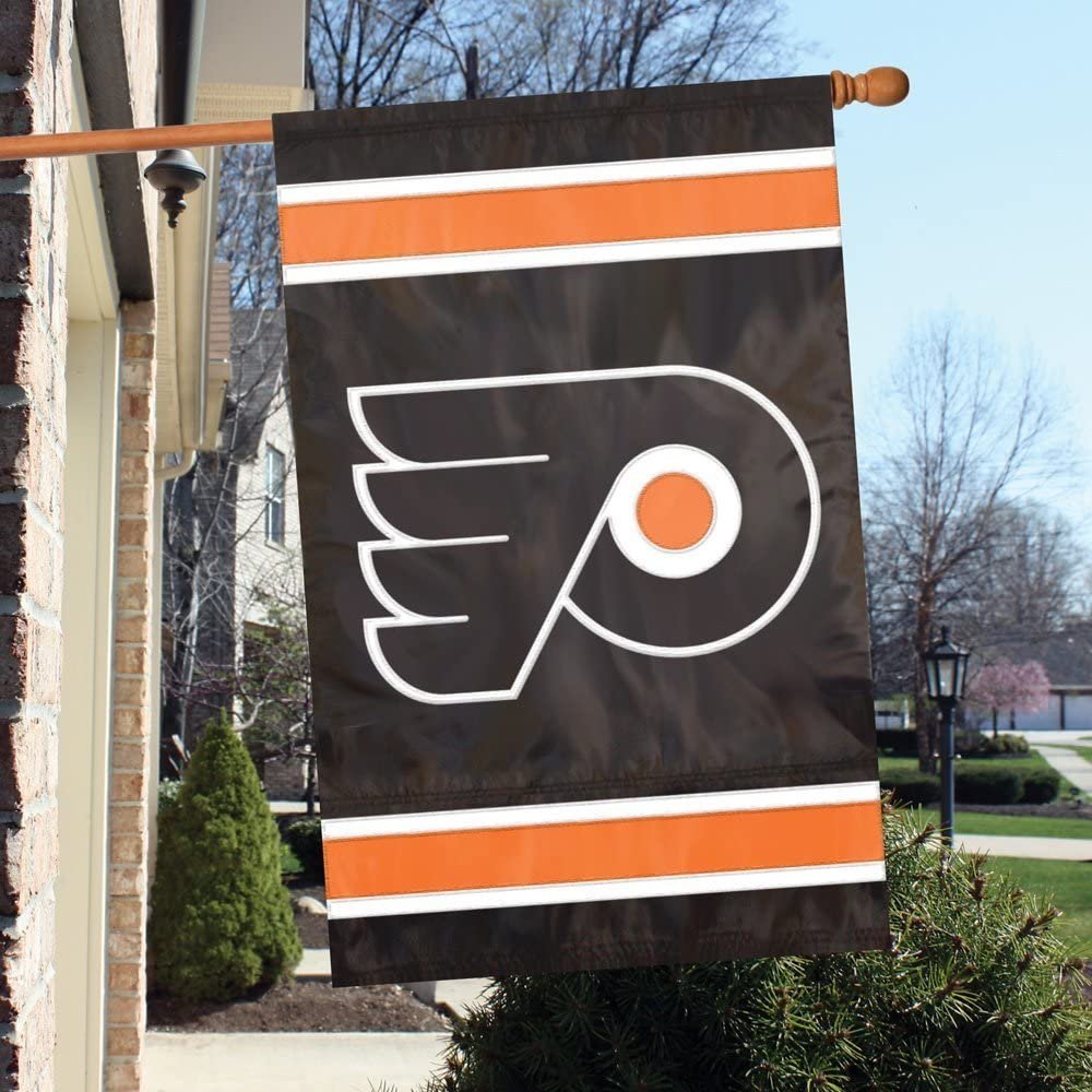 Philadelphia Flyers Banner Flag Embroidered Premium 2-sided 28x44 Outdoor Football