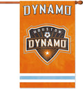 Houston Dynamo Premium 2-Sided 28x44 Banner Applique & Embroidered House Flag