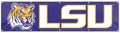 Louisiana State University Tigers LSU Giant 8x2 Flag Banner Embroidered Applique