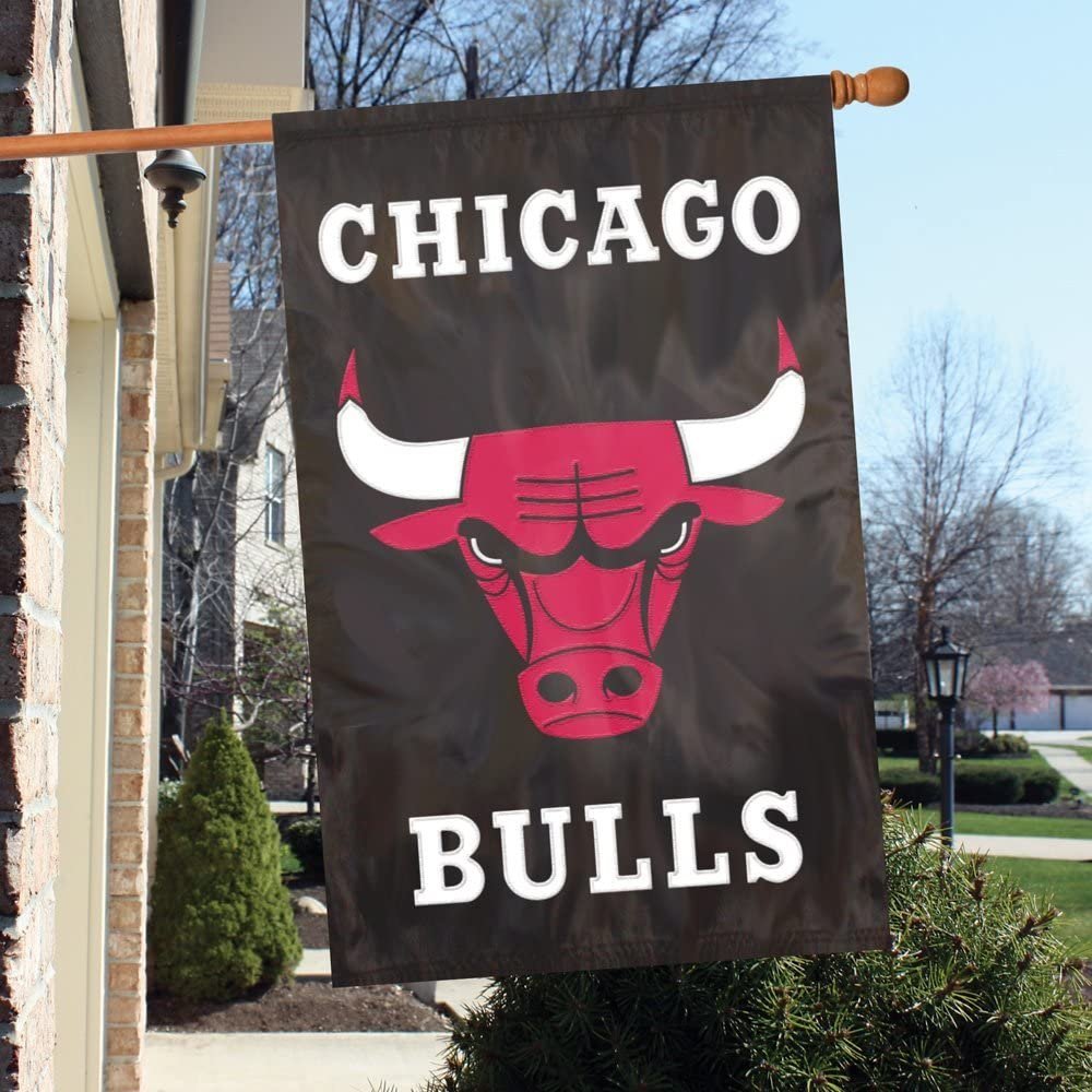 Chicago Bulls Applique Banner Flag