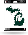 Michigan State University Spartans 5 Inch Sticker Decal, Home State Design, Flat Vinyl, Full Adhesive Backing