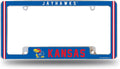 University of Kansas Jayhawks Metal License Plate Frame Chrome Tag Cover Alternate Design 6x12 Inch