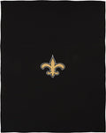 New Orleans Saints Throw Blanket, Sweatshirt Design, Embroidered Logo, Dominate Style, 54x84 Inch