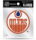 Edmonton Oilers 4x4 Inch Decal Sticker Retro Logo Clear Backing
