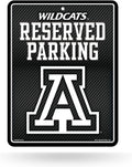 University of Arizona Wildcats Metal Parking Novelty Wall Sign 8.5 x 11 Inch Carbon Fiber Design