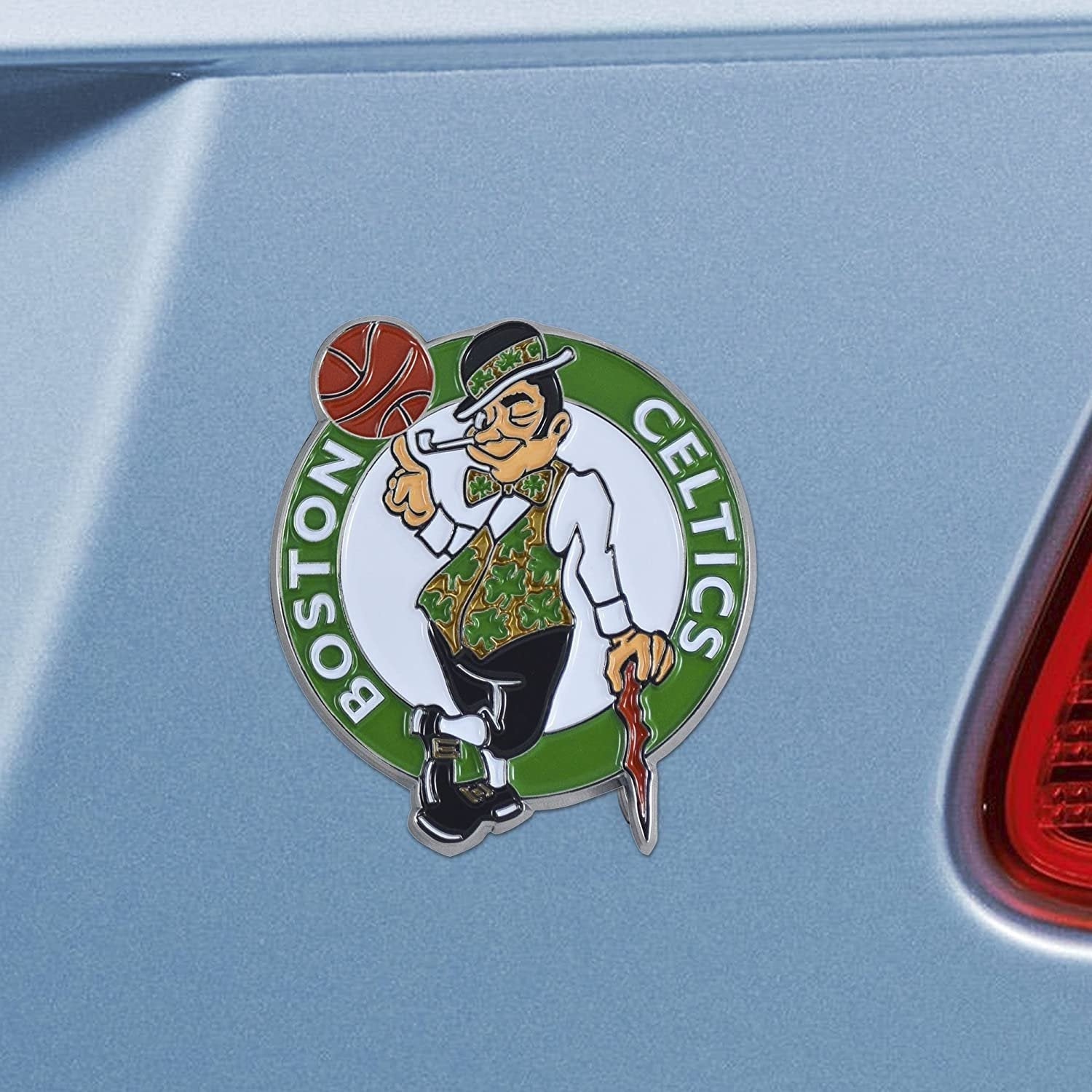 Boston Celtics Solid Metal Color Auto Emblem
