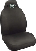 NFL New York Jets Embroidered Seat Cover, Black, 20"x48"