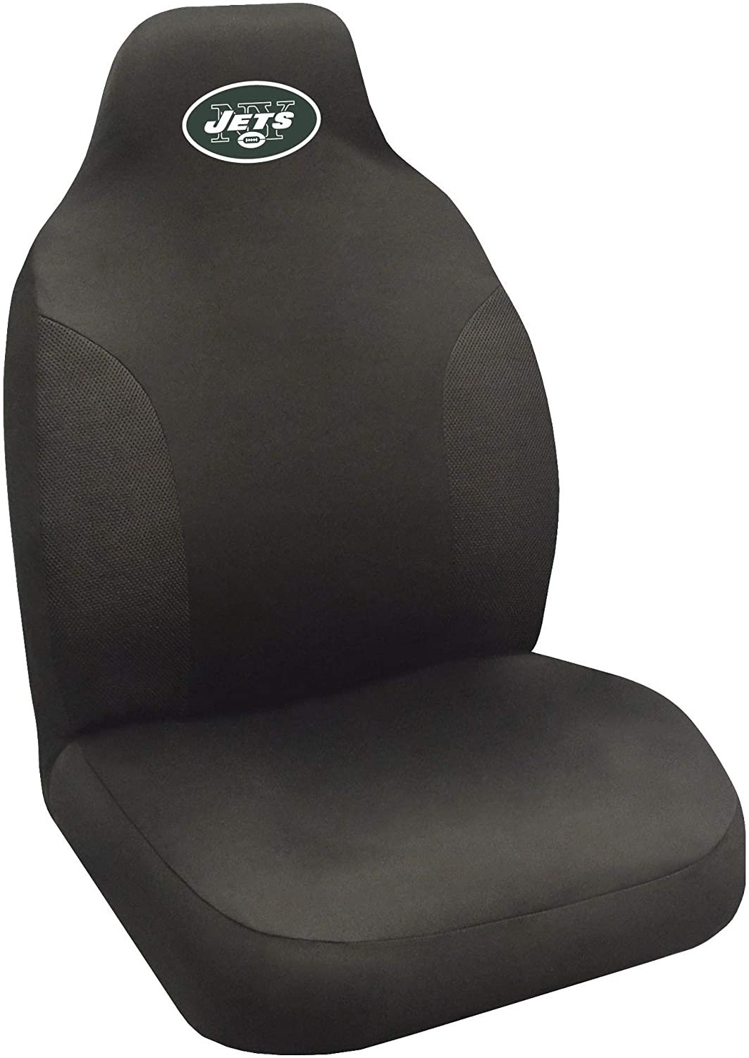 NFL New York Jets Embroidered Seat Cover, Black, 20"x48"