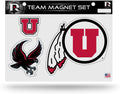 University of Utah Utes Multi Magnet Sheet Shape Cut 8x11 Inch