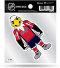 Washington Capitals Mascot Logo Premium 4x4 Decal with Clear Backing Flat Vinyl Auto Home Sticker Hockey